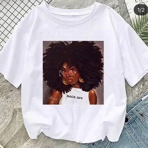 Curly hair girl T-shirt